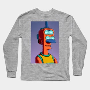 Four-eyed robot Long Sleeve T-Shirt